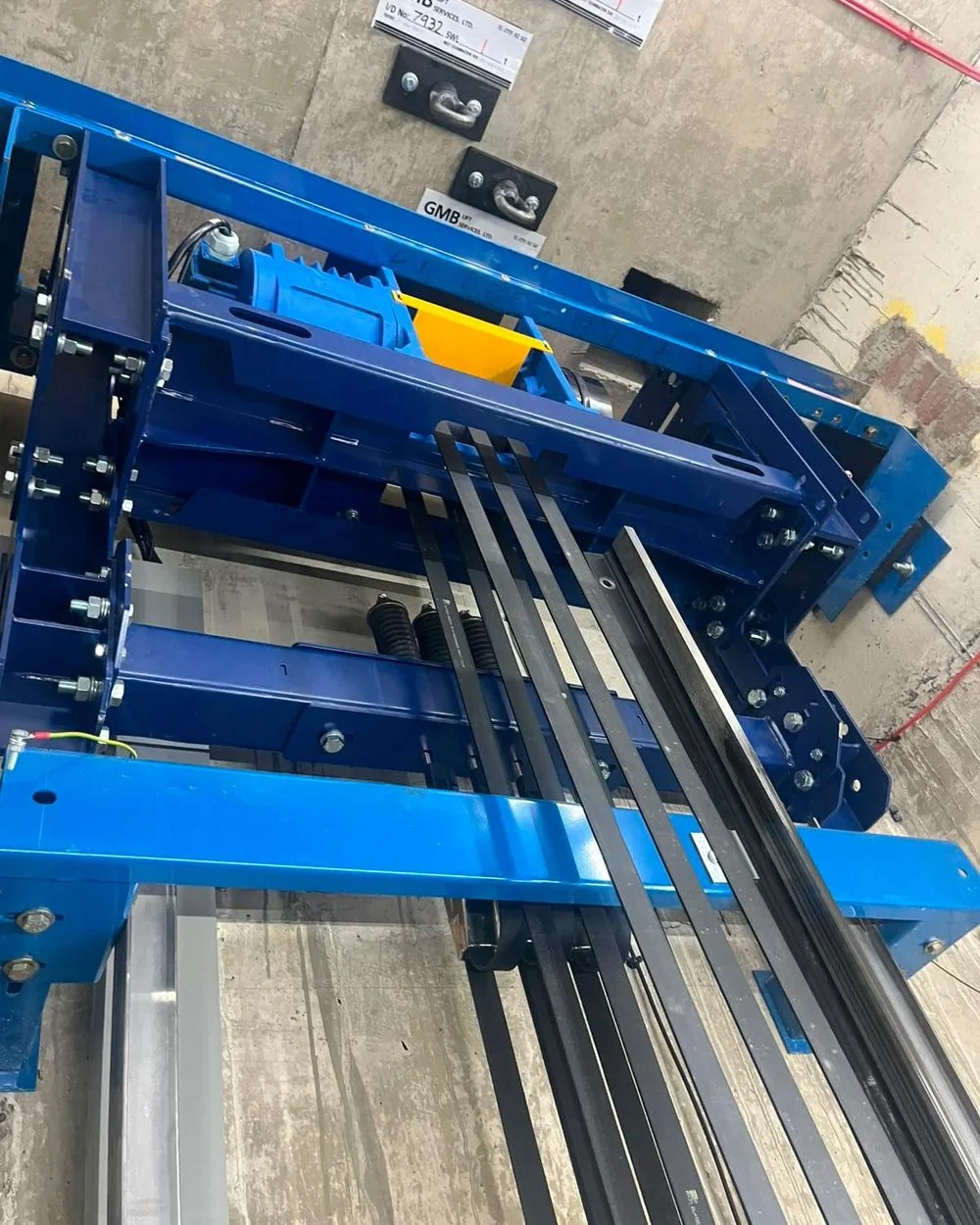 Lift machine installation from the L M Lift Services project gallery