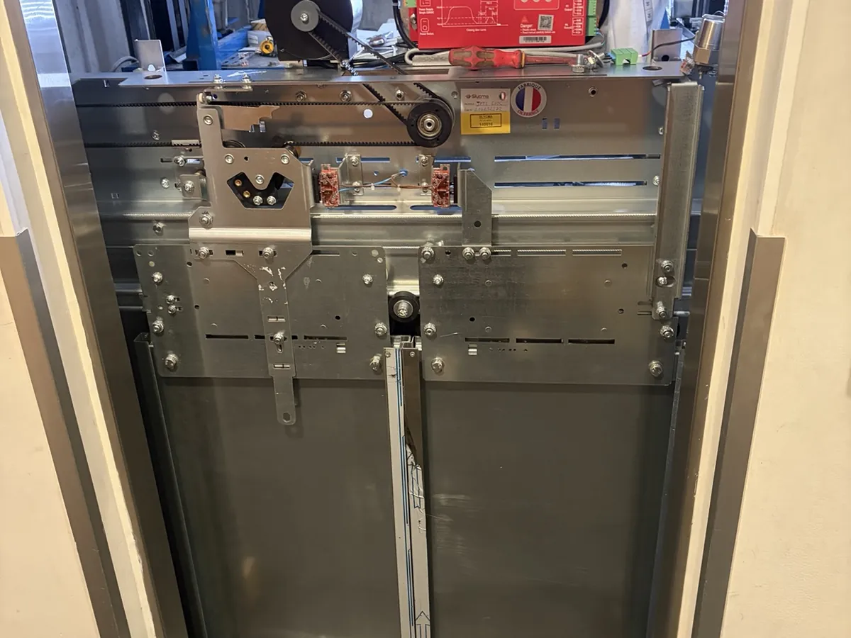 New lift door operator installation