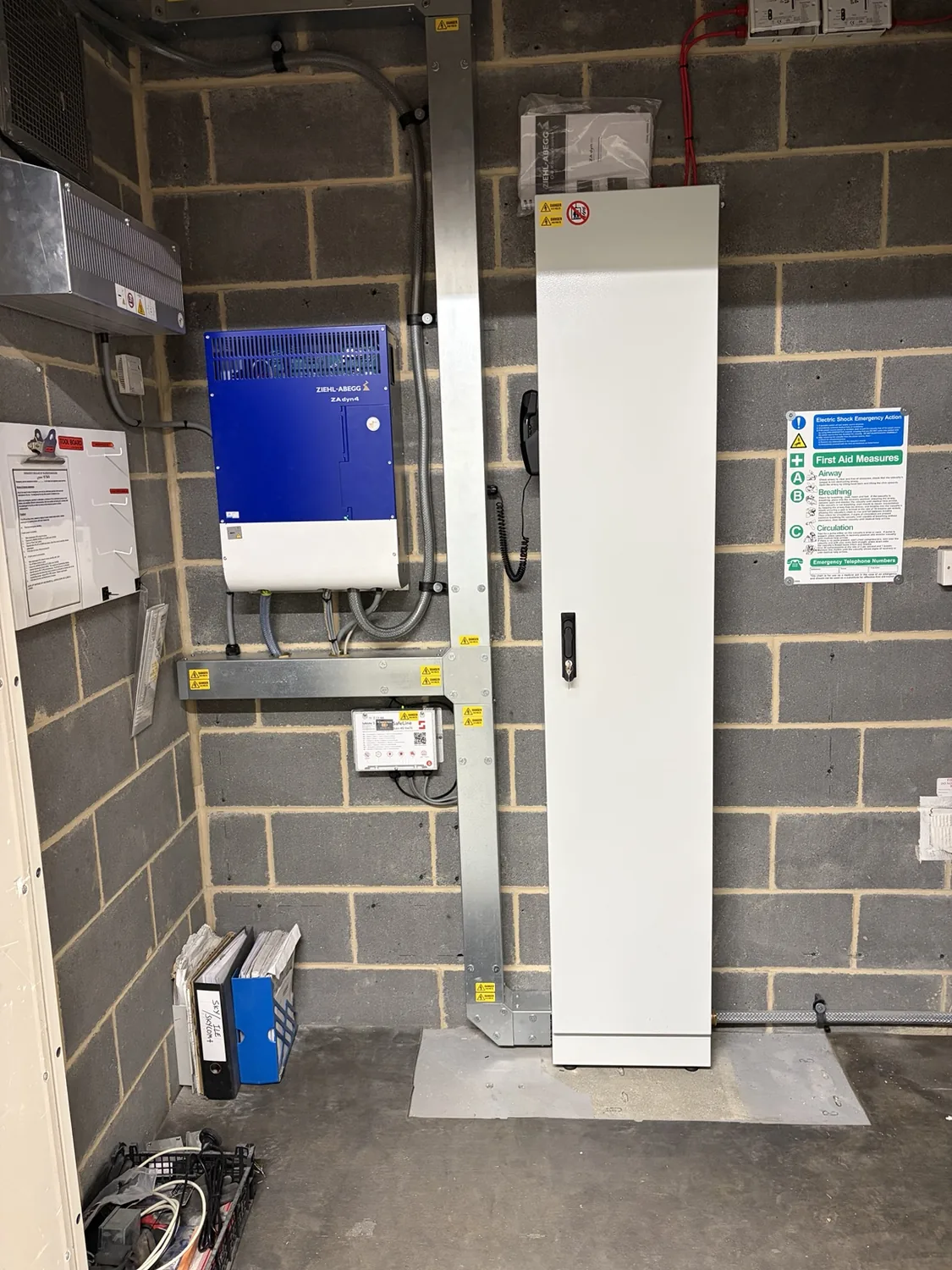 Completed lift machine room installation